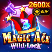 Magic Ace Wild Lock symbol art and locked wild design